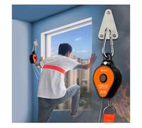 GRRICEPL Dispositivo di Discesa E Fuga per Edifici Multipiano, Linea di Sicurezza per Grattacieli, Corda di Fuga D'emergenza, Dispositivo di Evacuazione Antincendio (dal 2° al 33° Piano)(70 m)