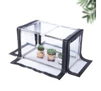 GRRICEPL Giardino Serra, Mini Serra Portatile, Supporto di Fiori Impermeabile della casa della pianta, Struttura in Acciaio Inossidabile, Facile da Montare (Colore : Chiaro, Taglia : 110x60x50cm)