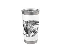 Grriffin Grifone Aquila Leone Medievale Uccello Creatura mitica Bicchiere termico in acciaio inox doppia parete