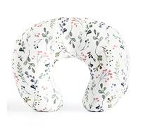 GRSSDER Nursing Pillow Cover Stretchy Minky Removable Nursing Covers for Breastfeeding Pillows, Ultra Soft Comfortable Slipcover for Baby Girls, Watercolor Floral Pattern