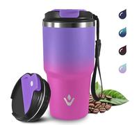Grsta 20oz Tazza Termica, A Prova di Perdite Tumbler Termico, Ermetica Portatile Termos Caffè, Isolata Sottovuoto In Acciaio Inox, Bicchiere Termico per Bevande Calde e Fredde