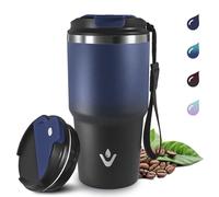 Grsta 20oz Tazza Termica, A Prova di Perdite Tumbler Termico, Termos Caffè Ermetica Portatile, Bicchiere Termico per Bevande Calde e Fredde, Isolata Sottovuoto In Acciaio Inox