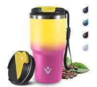 Grsta 20oz Tazza Termica, Tumbler Termico Ermetica Portatile, Termos Caffè, A Prova di Perdite Bicchiere Termico per Bevande Calde e Fredde, Isolata Sottovuoto In Acciaio Inox