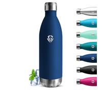 Grsta Borraccia Termica 1 litro, Senza BPA, Borraccia Acciaio Inox, Senza Perdite, Borraccie Sportiva, Mantiene Caldo per 12 Ore/Freddo 24 Ore, Thermos per Campeggio, Escursionismo, Fitness
