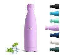 Grsta Borraccia Termica 500ml, Borraccia Bambini, Isolato Sottovuoto, Bottiglia Termica Senza Perdite, Borracce Termiche Senza BPA, Riutilizzabile Borraccie Acciaio Inox per Viaggi, Palestra, Ciclismo