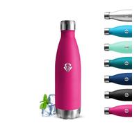 Grsta Borraccia Termica, Borraccia 500 ml, Senza BPA, Borraccie Bambini, Senza Perdite, Bottiglie Acciaio Inox, Isolato Sottovuoto, Borracce Metallo per Scuole, Campeggio, Uffici, Caffè, Viaggio