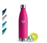 Grsta Borraccia Termica, Borraccia 500ml Senza BPA, Isolato Sottovuoto, Borracce Termiche a Prova di Perdite, Bottiglia Termica, Riutilizzabile Borraccia Acciaio Inox per Lavoro, Outdoor, Sport