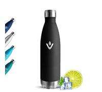 Grsta Borraccia Termica, Borraccia 500ml Senza BPA, Isolato Sottovuoto, Borracce Termiche a Prova di Perdite, Bottiglia Termica, Riutilizzabile Borraccia Acciaio Inox per Corsa, Fitness, Esterni