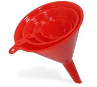 Grsta Imbuto Cucina, 4 pezzi Imbuto, S/M/L/XL, per il Trasferimento di Liquidi e Polveri, per Vino, Olio Commestibile, Olio motore, Benzina, 5.5/7.5/10/12.5cm