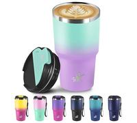 Grsta Tazza da Viaggio 20oz, Bicchiere Termico, Bicchiere Termico con coperchio a prova di perdite, Tazza da Viaggio, Ermetica Portatile, Tumbler Per Caffè Caldo e Freddo, Acqua e Tè