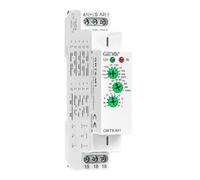 GRT6-M1 AC/DC24V-240V Rele Multifunzione con Ampio Intervallo di Ritardo, 1 SPDT Interruttore Smart Temporizzato 10A, 10 Funzioni Ideale per Applicazioni in Automazione