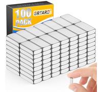 Grtard 50 magneti al neodimio forti, 20 x 5 x 2 mm, resistenti magneti in terre rare, barra magnetica rettangolare, piccoli potenti magneti per artigianato, cucina, utensili fai da te, scienze,