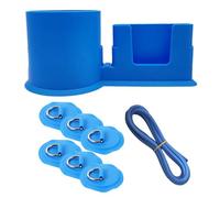 Grtheenumb 1 Porta della Tazza di Bordo del Paddle con Portafoglio, Multifunzione di Protezione Solare Filo di Sostituzione Accessori per Paddle Board per Amanti del Paddleboard, Tazza bluepaddle