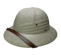 Grtheenumb Cappello da Sole, Casco da Midollo, Cappello di Paglia da Uomo Resistente al Sole con Tesa Larga, da Traspirante con Sottogola Regolabile, Minatore da Esterno per Costume da Esploratori