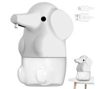 Grtheenumb Dispenser Lavamani|Dispenser Sapone Automatico Sapone Schiuma a Forma di Elefante 250ML 2 modalità USB Ricaricabile Simpatico Animale Touchless Mano per Bagno dei Bambini Bianco