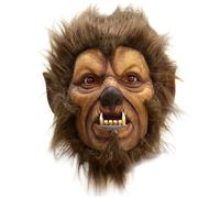 Grtheenumb Maschera mannaro, maschera horror in lattice testa horror maschera werewolf con maschere per animali spaventosi per la festa di costume da carnevale