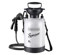 Grtheenumb Portable Camping Shower, 5L Portable Shower with 10 Modes Sprayer Head And 9.84ft Hose for Garden Picnic Hiking Beach Car CleaningCamping