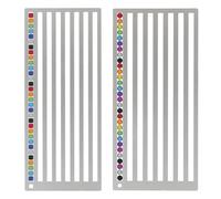 Grtheenumb Righello in Acciaio Inossidabile da 2 pacchi per Trapano Quadrato e Rotondo, Accessori Diamond Art Club Strumento per raddrizzare i Diamanti