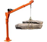 Gru a camion da 1100 kg con verricello elettrico da 12 V, base girevole a 360° per letto camion, capacità 500 kg, perfetta per attività di sollevamento e trasporto