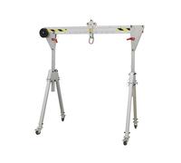 Gru a cavalletto pieghevole portatile per carichi leggeri, facile montaggio e stoccaggio, ideale per uso domestico, officina, cantieri, attrezzature di sollevamento pesanti