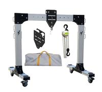 Gru a portale portatile in alluminio, paranco mobile for officina, capacità di sollevamento da 551 a 4409 libbre, ideale for spazi ristretti e terreni accidentati.(S,2000kg(4409 lb))
