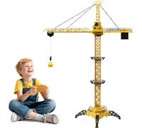 Gru a Torre Telecomandata, 128 Cm 2,4 Hz Gru Radiocomandata Filoguidata 6 Canali