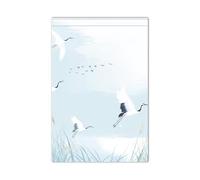 gru bianche volanti bandiere blu cortile vacanza per esterno banner del Ringraziamento per la decorazione esterna 12x18 doppia faccia