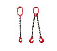 Gru Catena Tamburo Sollevatore Morsetto Benna Barile Serbatoio Olio Lattina Catena Imbracatura Sollevamento Spreader(4leg,0.5meter,2 Ton)