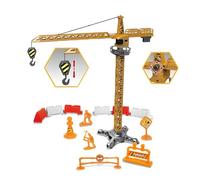 Gru da costruzione giocattolo Gru manuale Generic Giallo 40 cm con accessori solleva il carico e gira a 360 gradi per bambini