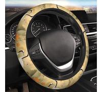 Gru Danzanti Coprivolante per Auto Coprivolante Elasticizzato Elasticizzato da 15 Pollici Morbido Protettore per Volante Universale Traspirante Antiscivolo Accessori per Auto per SUV Furgoni Camion