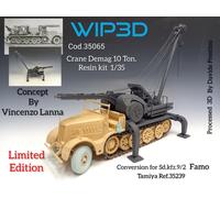 GRU DEMAG 10 TON PER SD.KFZ. 9/2 FAMO SC 1/35- WIP3D Resin Kit CONV FOR TAMIYA