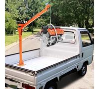 Gru elettrica del camioncino di 1000LB con l'argano elettrico 3500LB 12V, gru pieghevole a camion, gru a braccio girevole a 360 ° del camion di pick-up in acciaio verniciato Gru a braccio girevole a