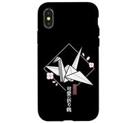 Gru Origami Kawaii classica - estetica giapponese Sakura Custodia per iPhone X/XS