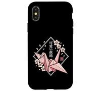 Gru origami Kawaii - estetica giapponese Sakura Custodia per iPhone X/XS
