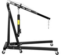Gru Sollevatore motore pieghevole da 2 tonnellate con 6 ruote idraulica d'acciaio resistente per motori officina per Cherry Picker Argani elettrici