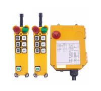 Gru Telecomandata F24-6D 6 pulsanti radio industriale senza fili gru telecomando interruttori a doppia velocità paranco a ponte sopraelevata controller(2T1R,AC36)
