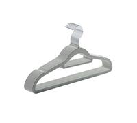 Grucce Appendiabiti 10/20Pcs Velvet Clothes Hangers Non-Slip Flocked Felt Solid Saving Closet Space(Grey,20PCS)