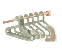 Grucce Appendiabiti antiscivolo in plastica, modelli più spessi di appendiabiti for dormitori, for la casa, antitraccia(Green,10Pcs)