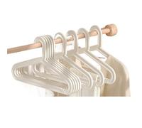 Grucce Appendiabiti antiscivolo in plastica, modelli più spessi di appendiabiti for dormitori, for la casa, antitraccia(White,10Pcs)