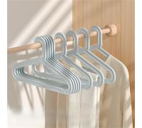 Grucce Appendiabiti antiscivolo in plastica, modelli più spessi di appendiabiti for dormitori, for la casa, antitraccia(Blue,20Pcs)