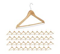 Grucce Appendiabiti Appendini Legno Appendi Abiti Ganci Giacche Pantaloni Set 40