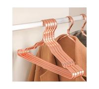 grucce appendiabiti Grucce in alluminio, confezione da 10, resistenti, asciutte e bagnate, leggere, di lusso, for la casa, stendibiancheria. plastica(Gold)