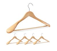 Grucce Appendiabiti Legno Appendi Giacche Abiti Appendini Pantaloni Gonne Set 5