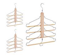 Grucce appendiabiti multiple Appendini in legno 4 ganci Antiscivolo 400 g