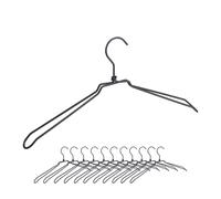 Grucce appendiabiti nere Stampelle per armadio Set di appendini industriali