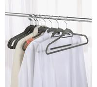 Grucce Appendiabiti Pantalone 45 x 22 Rivestite Velluto Gancio Girevole 20 pz