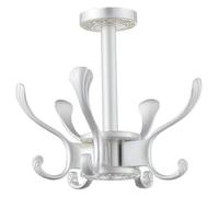 Grucce for abiti, appendini for porte, ganci da parete, appendiabiti girevoli moderni, portachiavi con gancio organizer in metallo resistente, sottopensile, appendere alla cucina(Witht)