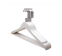 Grucce for cappotti, grucce for vestiti, grucce for pantaloni Grucce for cappotti 10 pezzi 40 cm Appendiabiti in legno massello bianco for pantaloni da donna