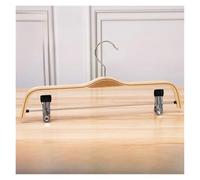 Grucce In Legno Appendiabiti da donna in legno di bambù, semplice, senza traccia, for negozio abbigliamento, for adulti, con morsetto(COLOR9,5pc)