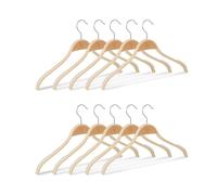 Grucce in legno in set da 40 Appendini ergonomici Stampelle girevoli 23 cm